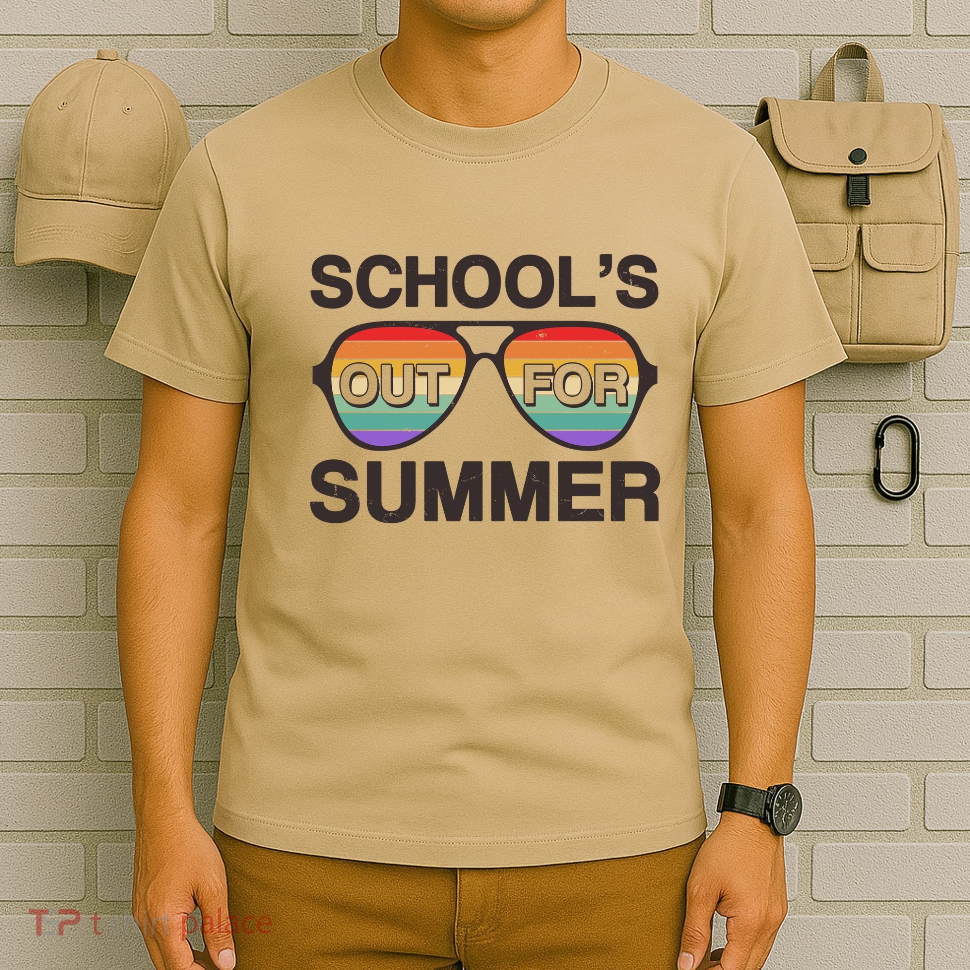 Vintage School's Out For Summer Retro Sunglasses T-Shirt