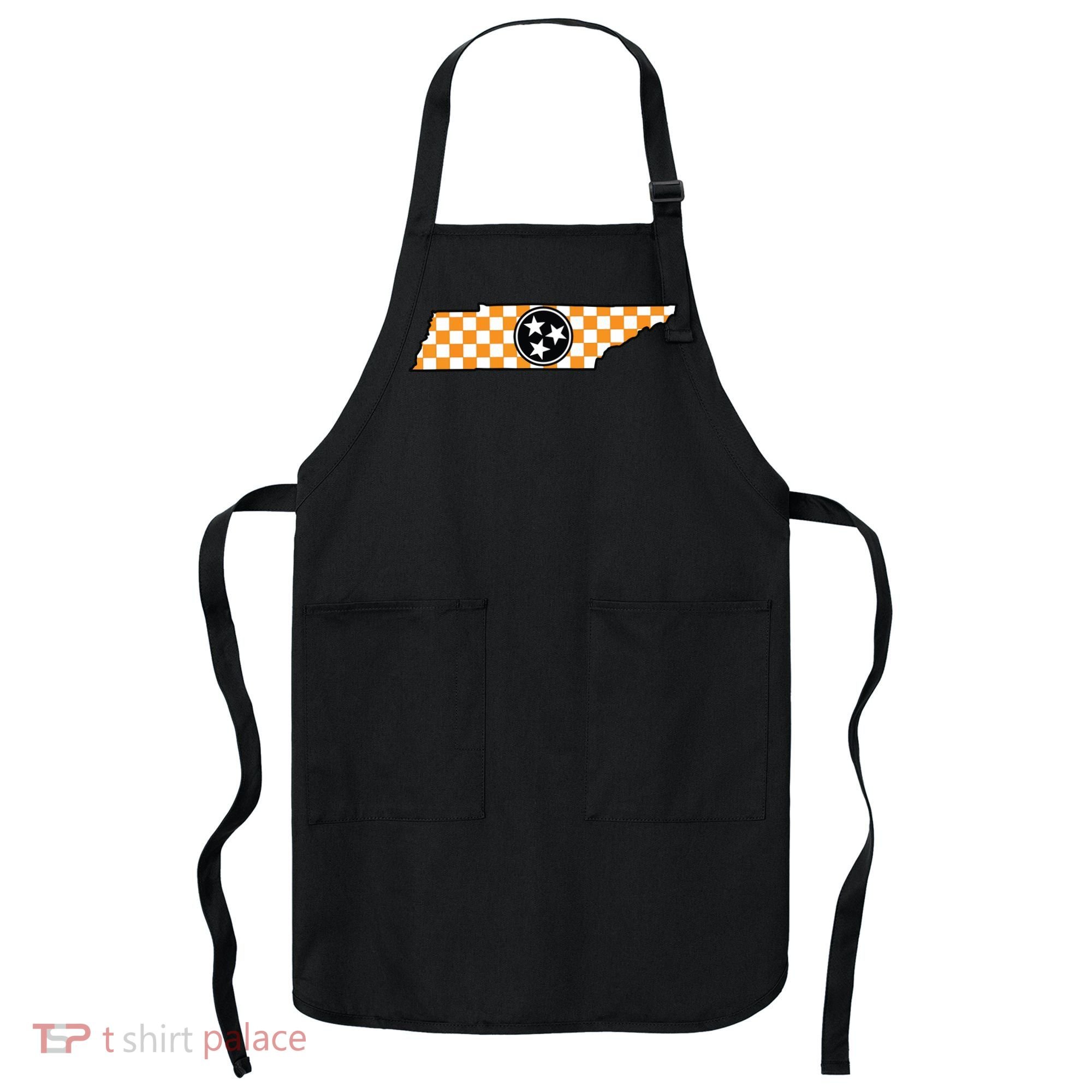 Volunteer State Orangewhite Checkerboard Tristar Tennessee Apron