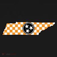 Volunteer State Orangewhite Checkerboard Tristar Tennessee Tall T-Shirt thumb 4