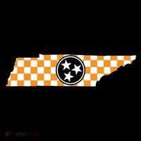 Volunteer State Orangewhite Checkerboard Tristar Tennessee Coffee Mug thumb 5
