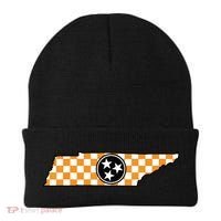 Volunteer State Orangewhite Checkerboard Tristar Tennessee Beanie thumb 0