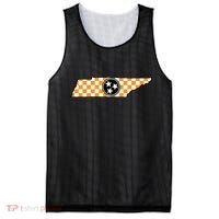 Volunteer State Orangewhite Checkerboard Tristar Tennessee Mesh Reversible Basketball Jersey Tank thumb 0
