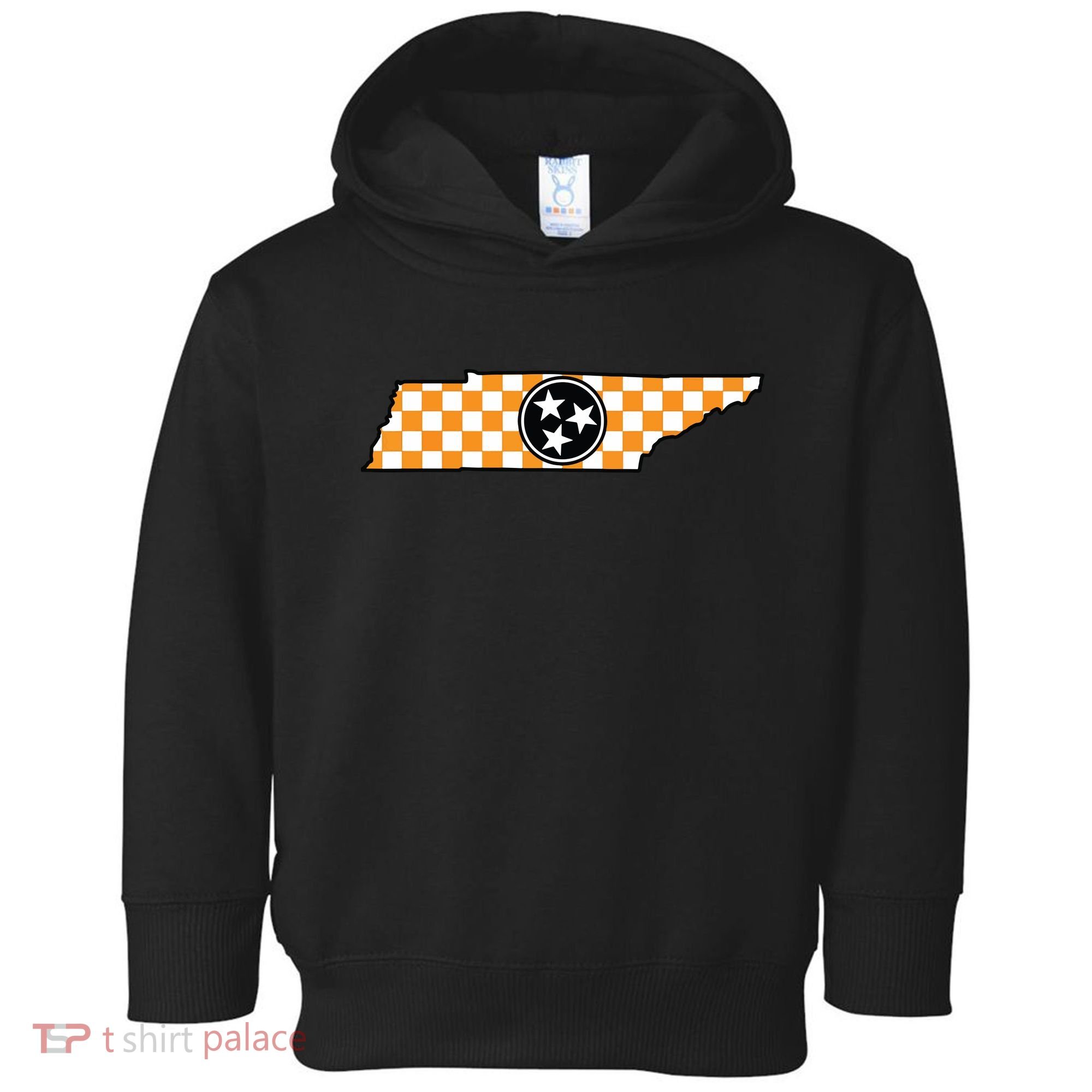 Volunteer State Orangewhite Checkerboard Tristar Tennessee Toddler Hoodie