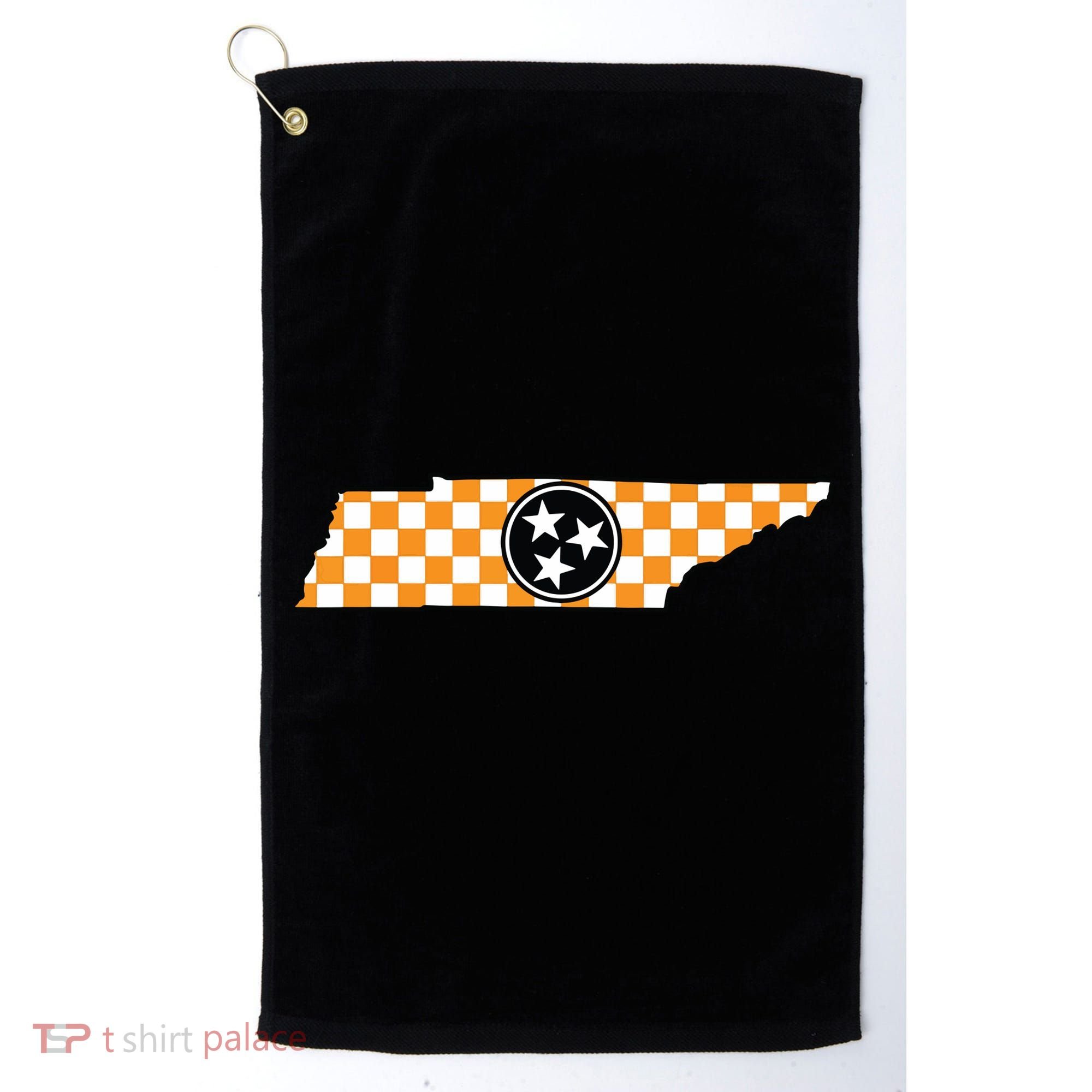 Volunteer State Orangewhite Checkerboard Tristar Tennessee Golf Towel