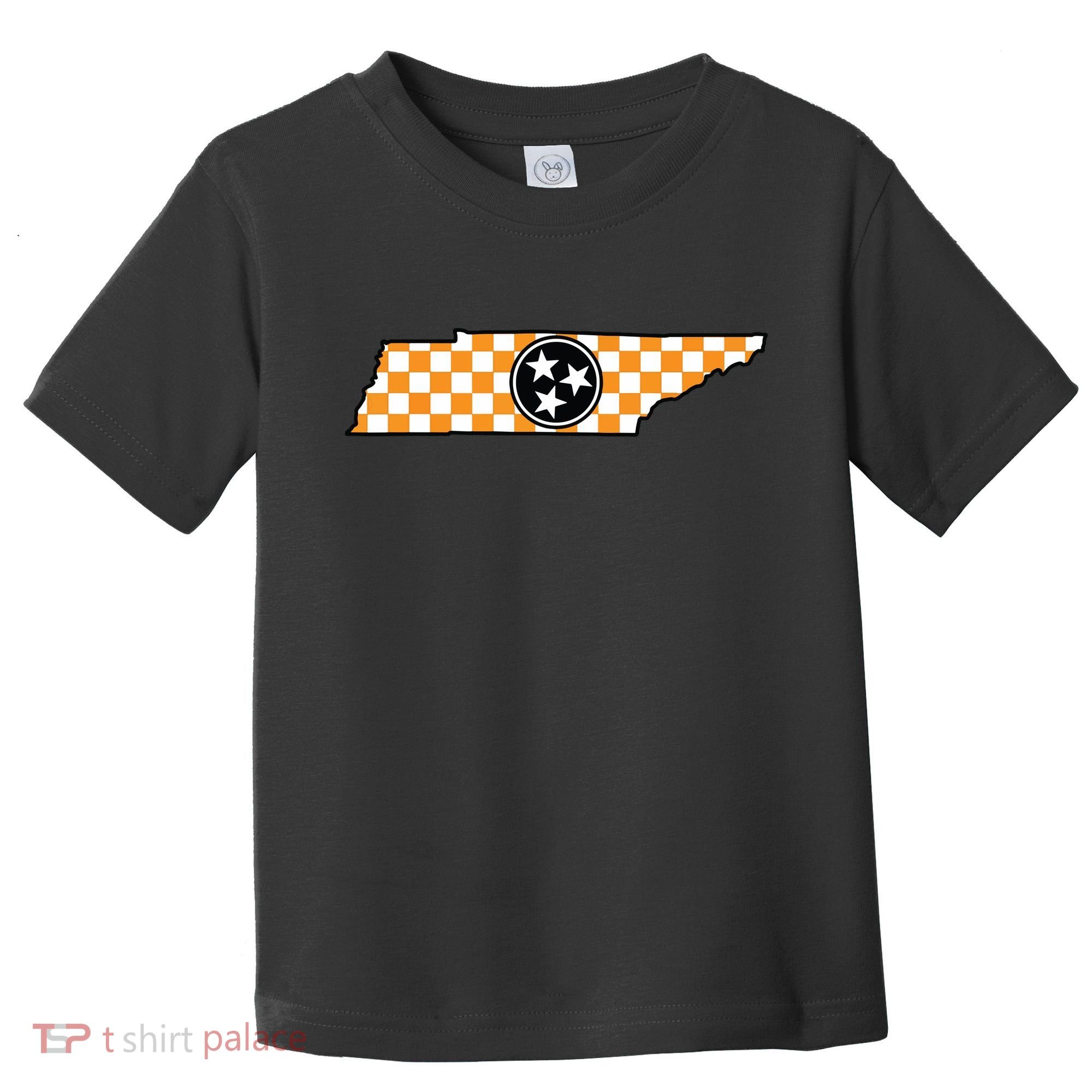 Volunteer State Orangewhite Checkerboard Tristar Tennessee Toddler T-Shirt