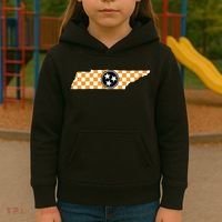 Volunteer State Orangewhite Checkerboard Tristar Tennessee Kids Hoodie thumb 3