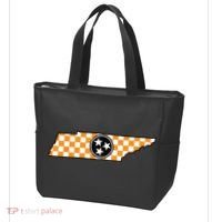 Volunteer State Orangewhite Checkerboard Tristar Tennessee Tote Bag thumb 3