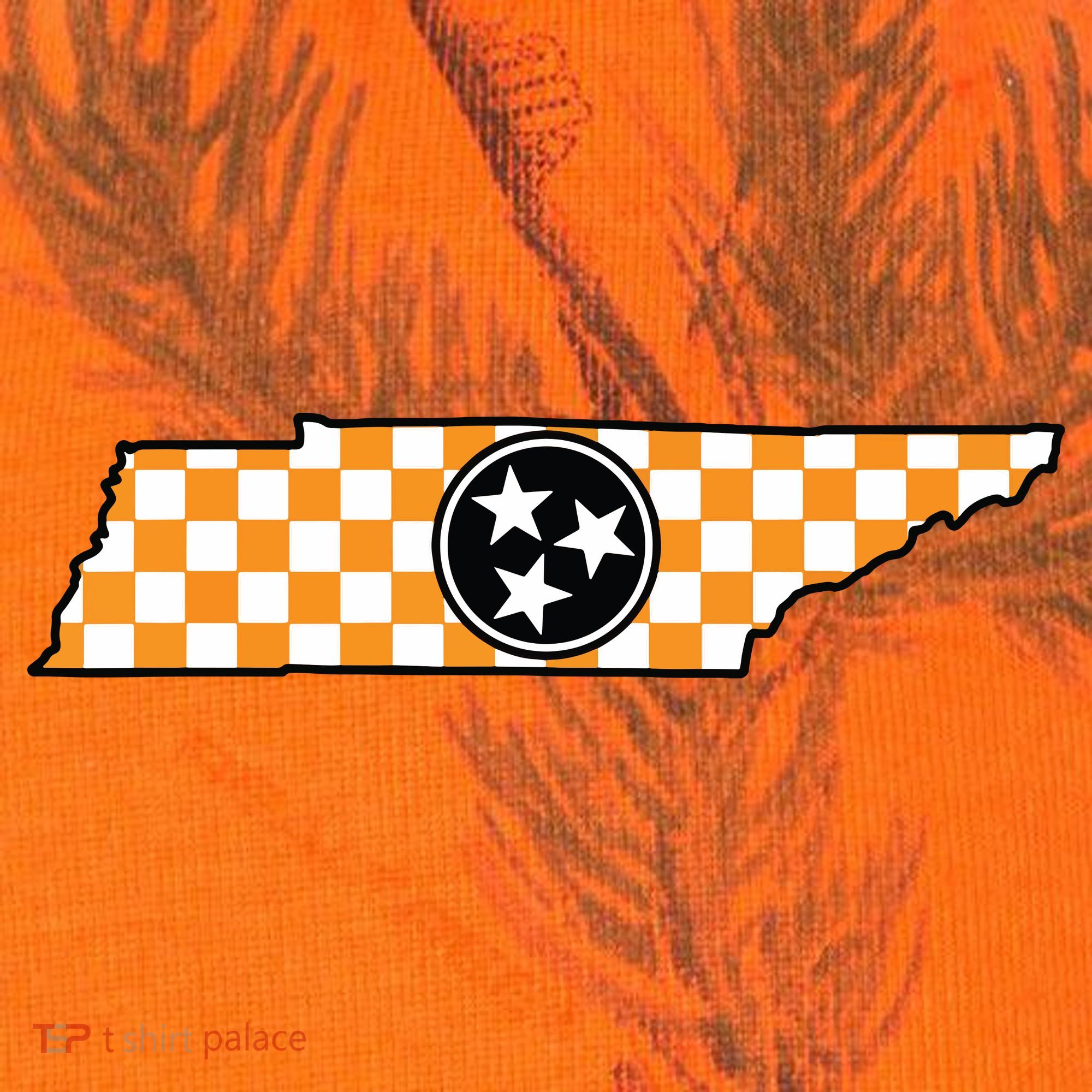 Volunteer State Orangewhite Checkerboard Tristar Tennessee Kati Licensed 12" Camo Cuffed Beanie
