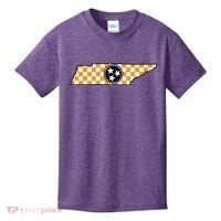 Volunteer State Orangewhite Checkerboard Tristar Tennessee Kids T-Shirt thumb 0