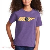Volunteer State Orangewhite Checkerboard Tristar Tennessee Kids T-Shirt thumb 2