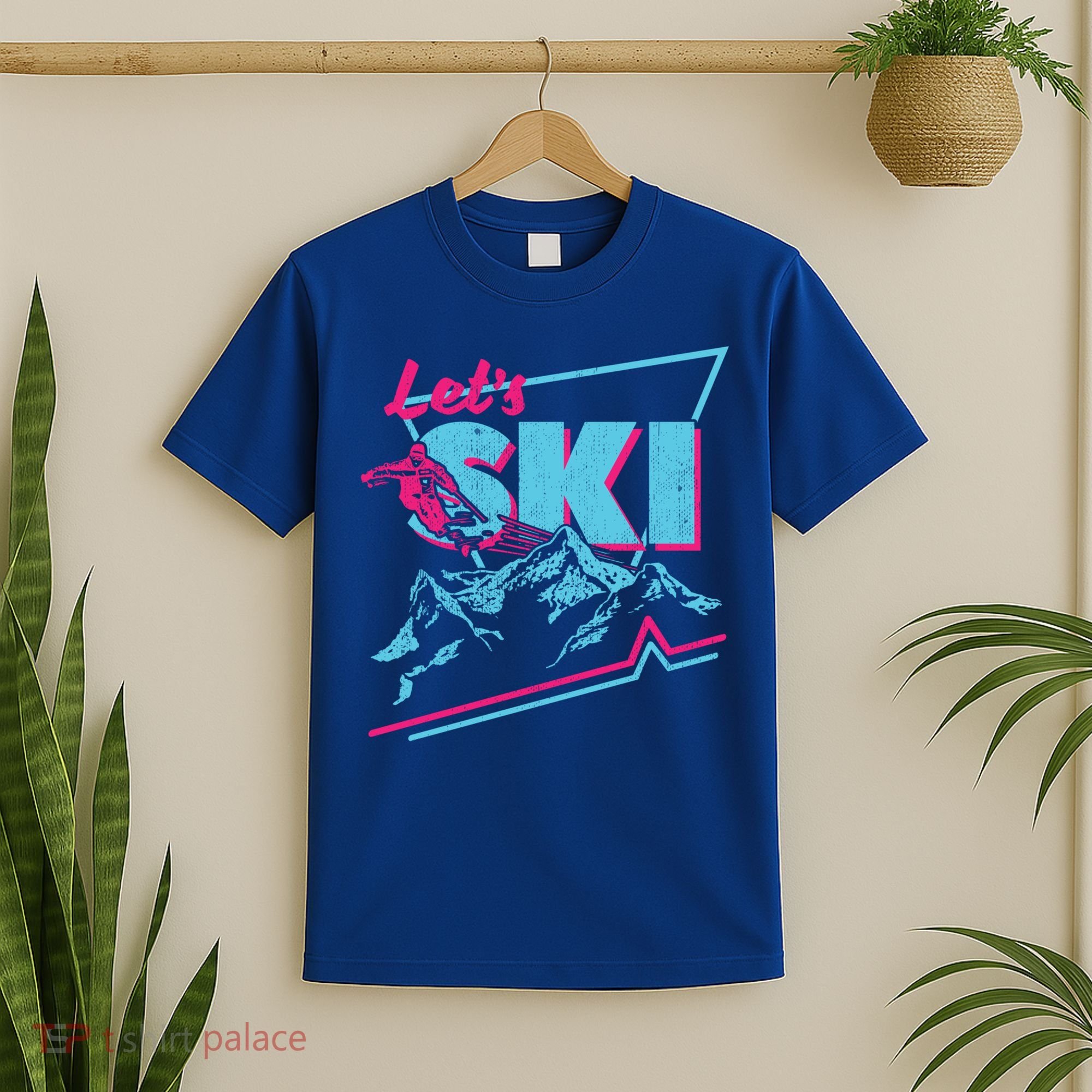 Vintage Ski Outfit 80s 90s Retro Sports Crewneck Gift T-Shirt