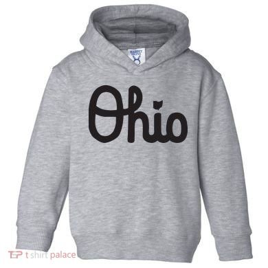 Vintage Script Ohio Dots The I Toddler Hoodie