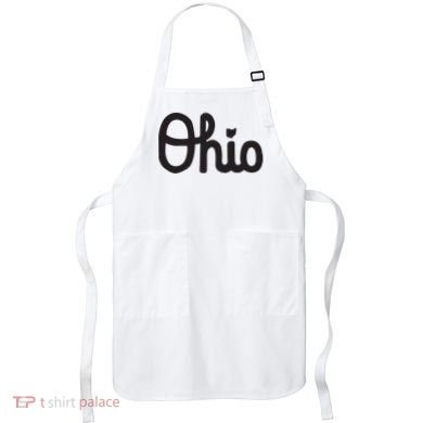 Vintage Script Ohio Dots The I Apron