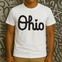 Vintage Script Ohio Dots The I T-Shirt thumb 3
