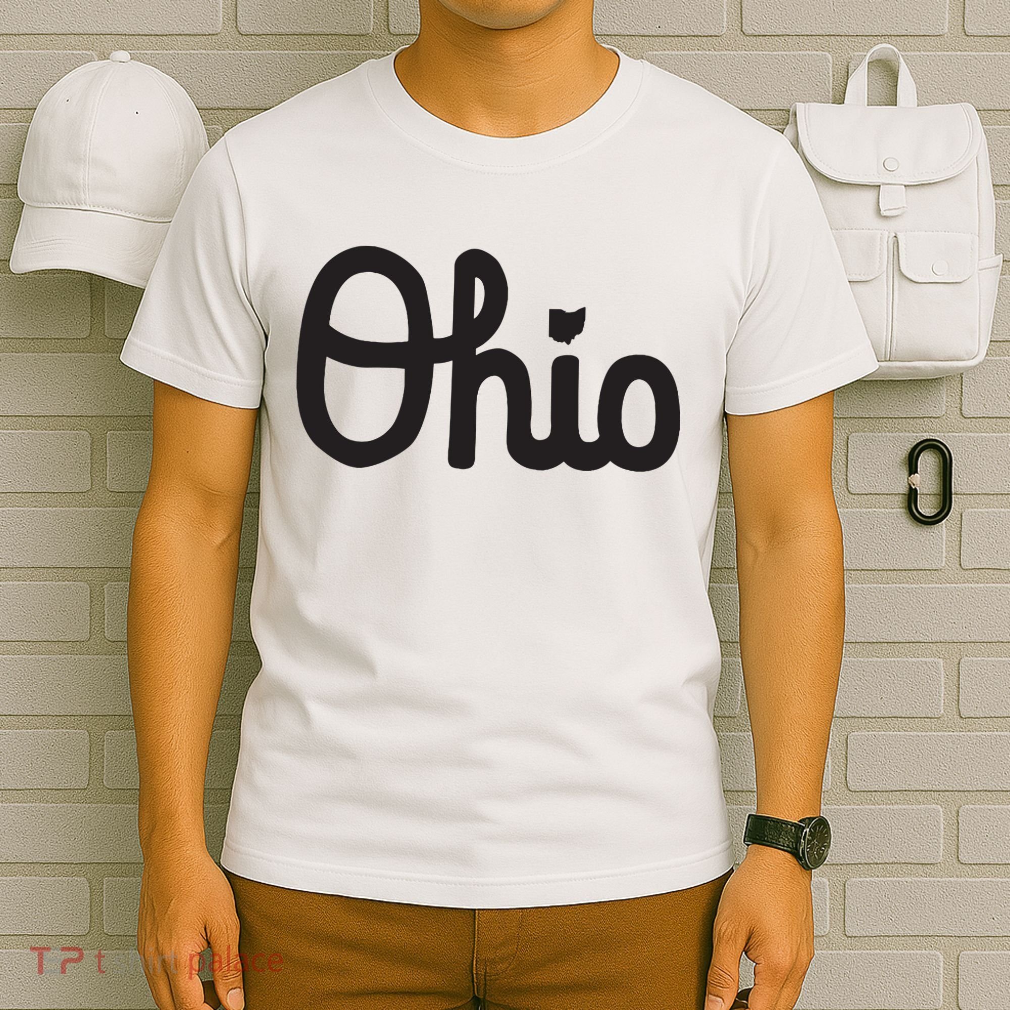 Vintage Script Ohio Dots The I T-Shirt