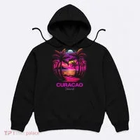 Vacation Souvenir Palm Tree Curacao Hoodie thumb 0