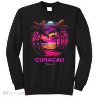 Vacation Souvenir Palm Tree Curacao Sweatshirt thumb 0