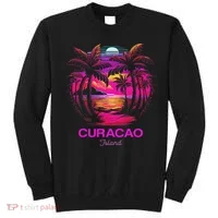 Vacation Souvenir Palm Tree Curacao Sweatshirt thumb 0