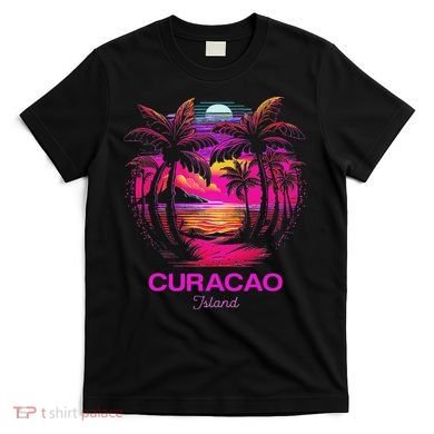 Vacation Souvenir Palm Tree Curacao T-Shirt