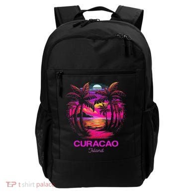 Vacation Souvenir Palm Tree Curacao Backpack