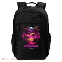 Vacation Souvenir Palm Tree Curacao Backpack thumb 0