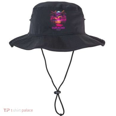 Vacation Souvenir Palm Tree Curacao Bucket Hat