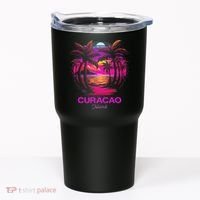 Vacation Souvenir Palm Tree Curacao Tumbler thumb 0