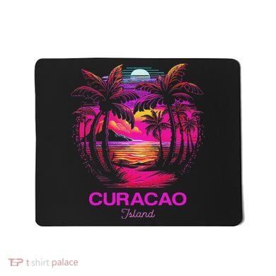 Vacation Souvenir Palm Tree Curacao Mousepad
