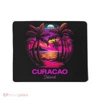 Vacation Souvenir Palm Tree Curacao Mousepad thumb 0