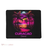 Vacation Souvenir Palm Tree Curacao Mousepad thumb 0