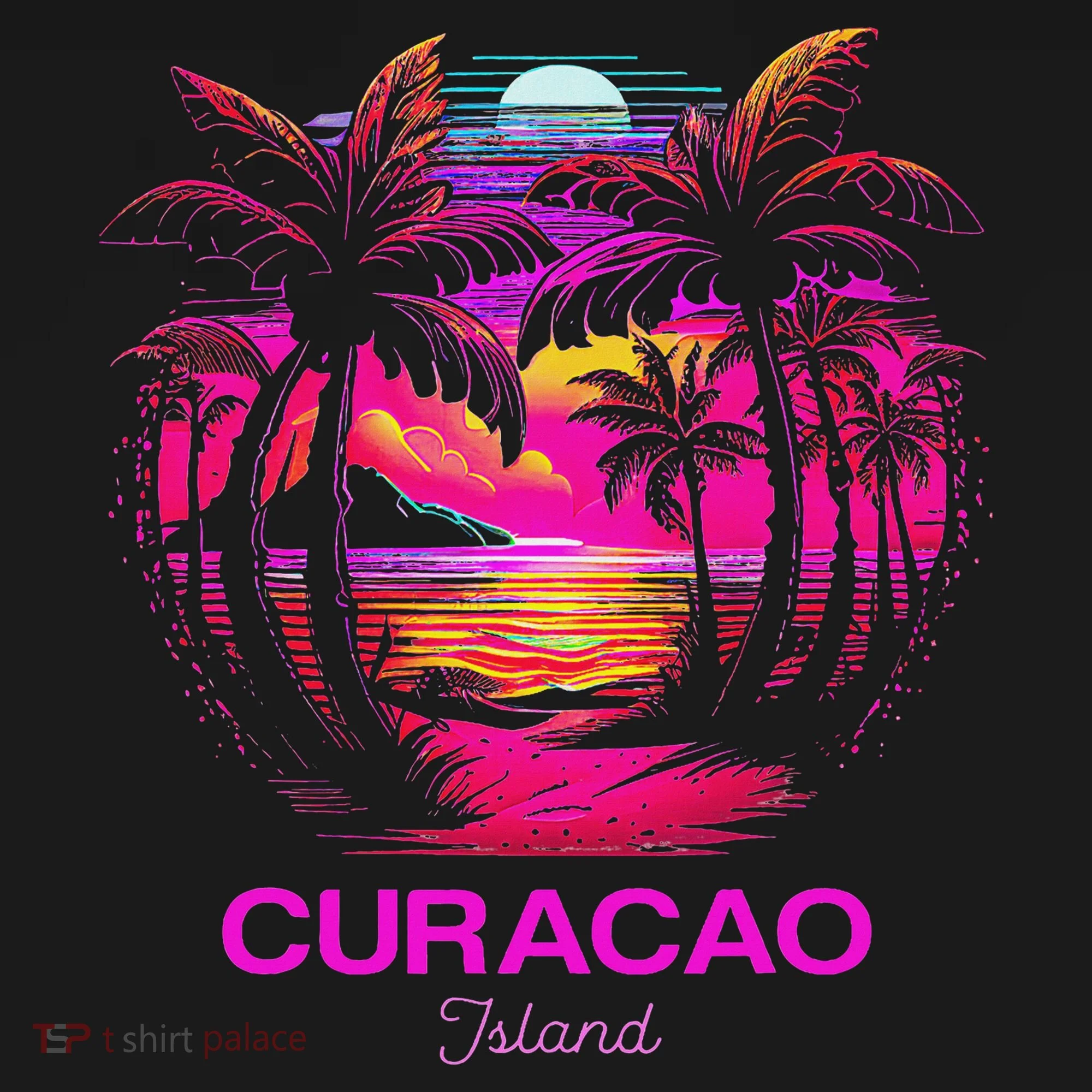 Vacation Souvenir Palm Tree Curacao Ornament