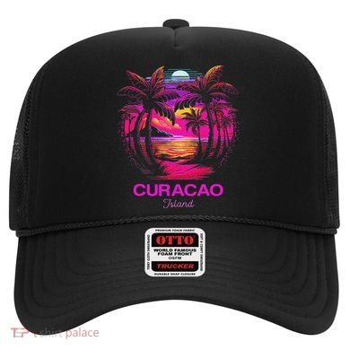 Vacation Souvenir Palm Tree Curacao Hat