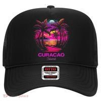 Vacation Souvenir Palm Tree Curacao Hat thumb 0