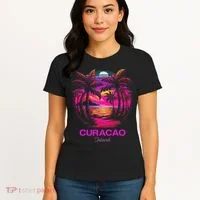 Vacation Souvenir Palm Tree Curacao Women's T-Shirt thumb 4