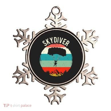 Vintage Skydiving Parachuting Retro Skydiver Ornament