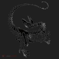 Velociraptor Skeleton Print Women's Sweatshirt thumb 2