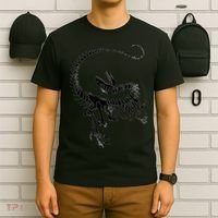 Velociraptor Skeleton Print T-Shirt thumb 6