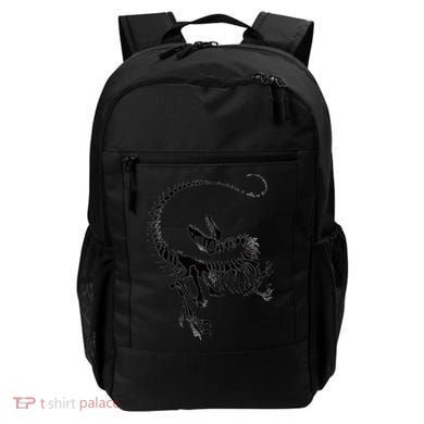 Velociraptor Skeleton Print Backpack