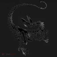 Velociraptor Skeleton Print Women's Hoodie thumb 2
