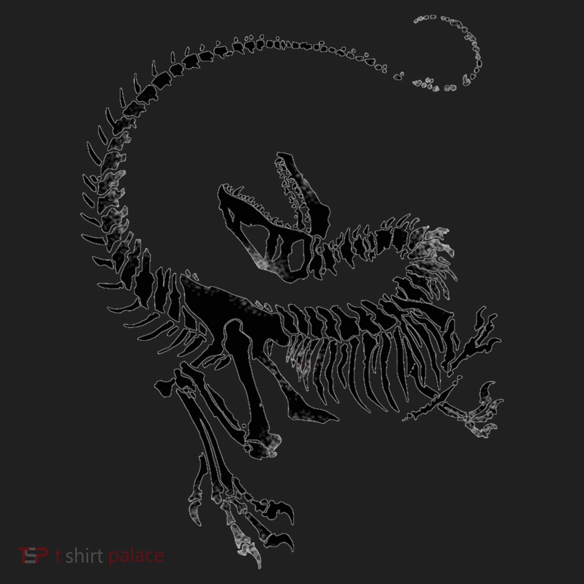 Velociraptor Skeleton Print Tumbler