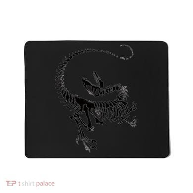 Velociraptor Skeleton Print Mousepad