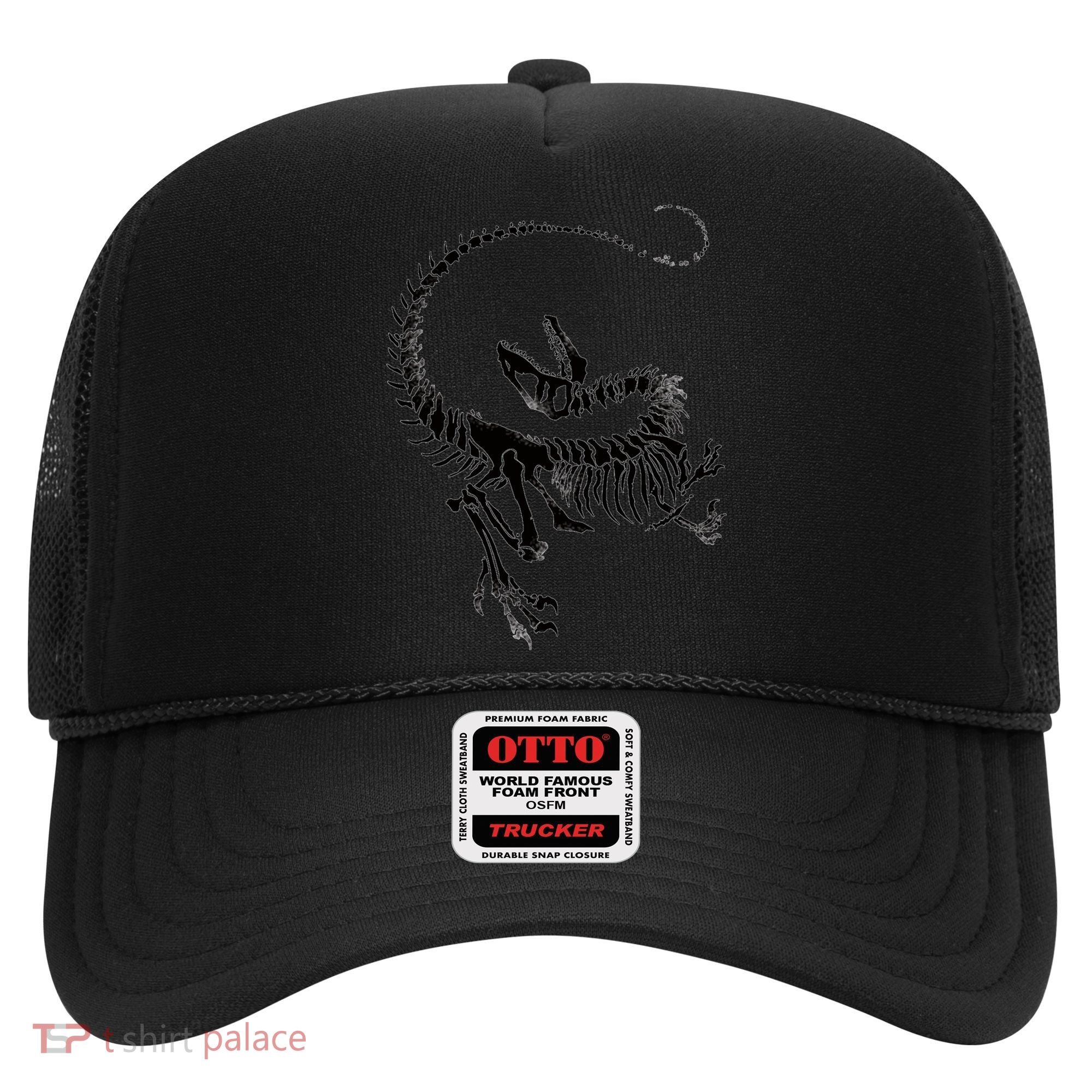 Velociraptor Skeleton Print Hat