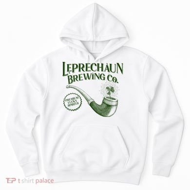 Vintage St Patrick's Day Leprechaun Brewing Co Premium Lucky Spirits Hoodie