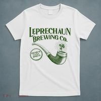 Vintage St Patrick's Day Leprechaun Brewing Co Premium Lucky Spirits T-Shirt thumb 5