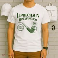 Vintage St Patrick's Day Leprechaun Brewing Co Premium Lucky Spirits T-Shirt thumb 6