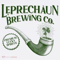 Vintage St Patrick's Day Leprechaun Brewing Co Premium Lucky Spirits T-Shirt thumb 7