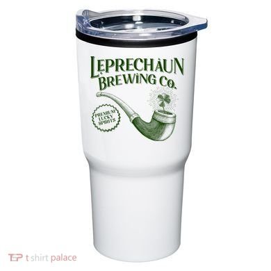 Vintage St Patrick's Day Leprechaun Brewing Co Premium Lucky Spirits Tumbler