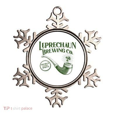 Vintage St Patrick's Day Leprechaun Brewing Co Premium Lucky Spirits Ornament