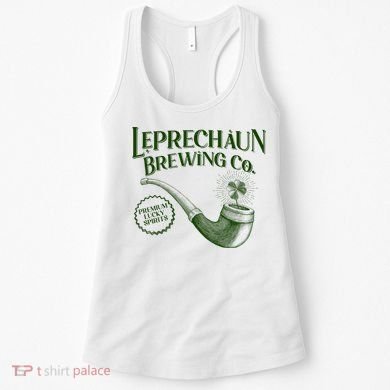 Vintage St Patrick's Day Leprechaun Brewing Co Premium Lucky Spirits Women's Tank Top