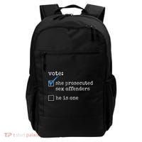 Vote She Prosecuted Sex Offenders He Is One Backpack thumb 0